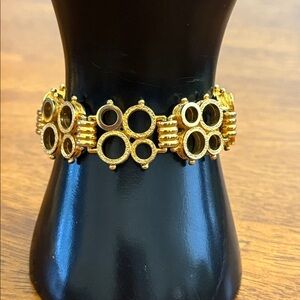 Vintage Modernist Gold Tone Bracelet